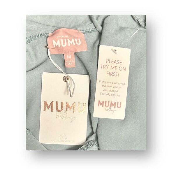 Show Me Your Mumu M Sage Verona Cowl Neck Midi Dress Wedding Guest Bridesmaid - Picture 3 of 9